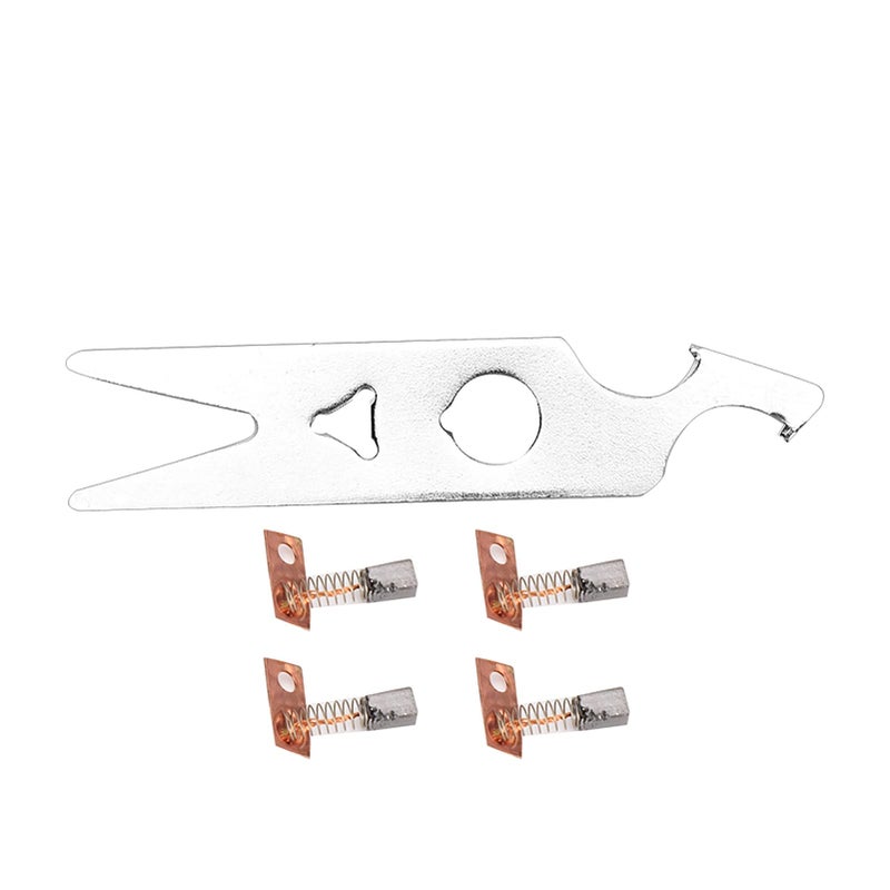 Brrnoo Nail Polisher Accessories, 2 Pairs Carbon Brush Wrench Set, Nail Drill Handpiece Accessory, Nail Drill Machine Wrench Replacement, Professional Manicure Polishing Machine - Image 1